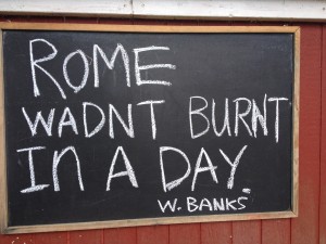 Rome Wadn't Burnt In A Day-W. Banks